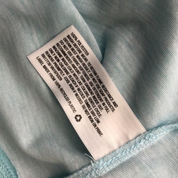 Art Class Girls Sleepwear T Shirt Top Dreamy Flowers Rainbow Blue M 7/8 - Picture 3 of 4